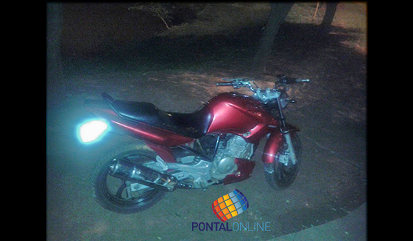 Moto furtada é encontrada no Parque dos Lagos