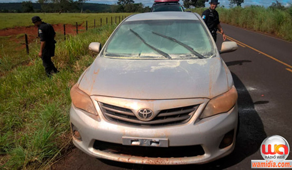 Carro que participou de roubo é encontrado em Goiás