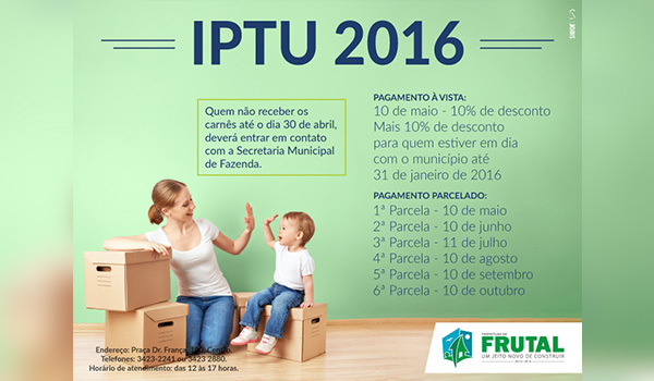 Carnês do IPTU começam a ser distribuídos pelos Correios