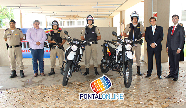 Polícia Militar recebe duas motos XT 660cc