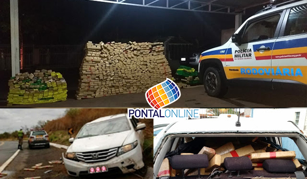 Polícia apreende uma tonelada de maconha na BR-364