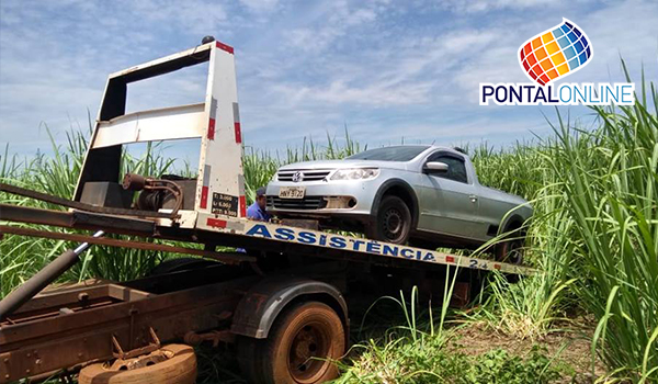 Veiculo é localizado em um canavial na Zona Rural