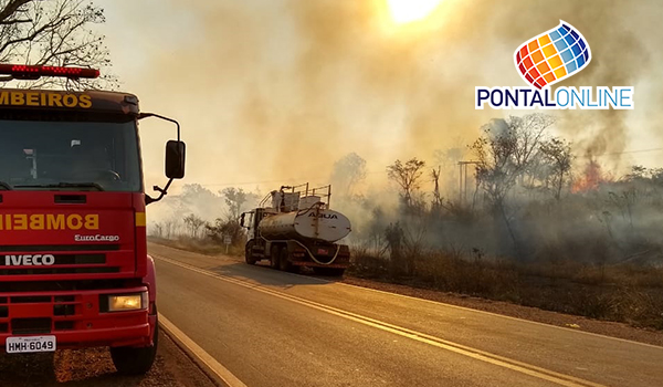 Corpo de bombeiros atendem dois incêndios em Frutal