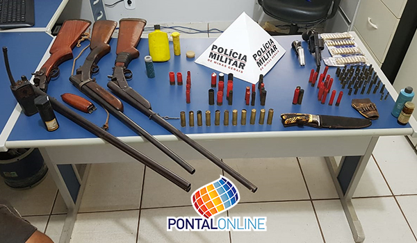 Polícia Militar Meio Ambiente apreende sete armas durante a Operação “Paz no Campo”