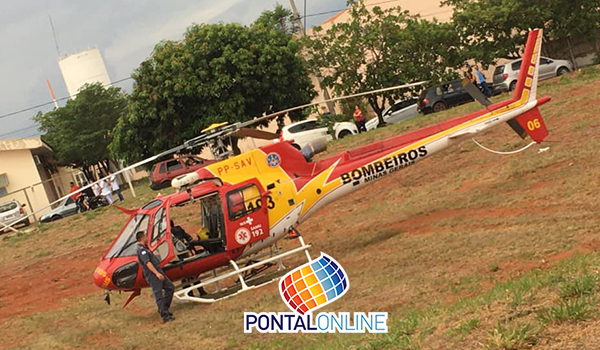 Forte temporal adia primeiro resgate Aeromédico dos Bombeiros