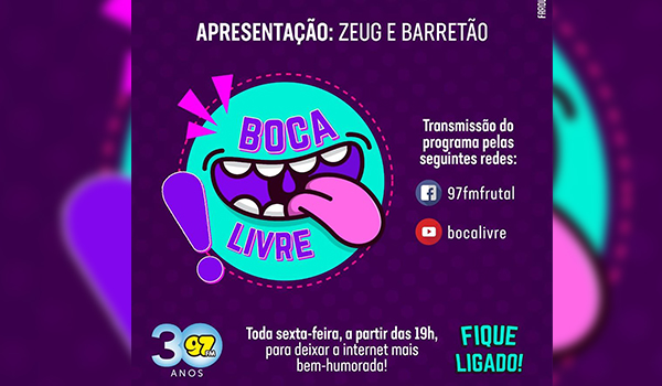 Vem ai um novo programa em formato digital na página da 97 FM