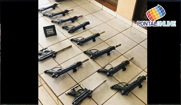 Polícia Civil recupera armas de paintball avaliadas em mais de 10 mil reais