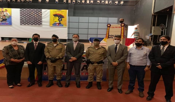 SOLENIDADE FORMALIZA TROCA DE COMANDO NA PM EM FRUTAL.  TENENTE CORONEL IVANILDO GOMES DOS SANTOS ASSUME MAIS UMA VEZ A QUARTA COMPANHIA