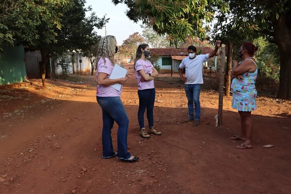 SECRETARIA DE ASSISTÊNCIA SOCIAL VISITA FAMÍLIAS NO GARIMPO DO BANDEIRA