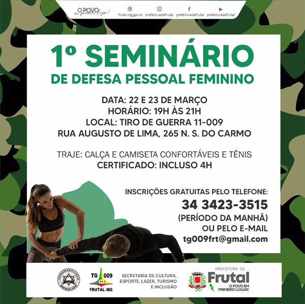 TIRO DE GUERRA PROMOVE SEMINÁRIO DE DEFESA PESSOAL PARA MULHERES QUE MORAM EM FRUTAL