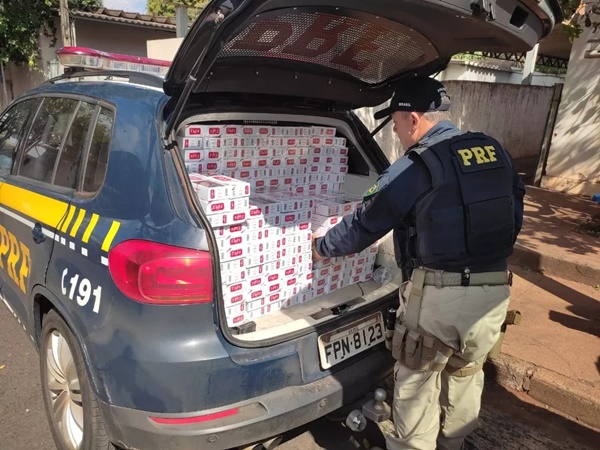 HOMEM É PRESO COM SETE MIL MAÇOS DE CIGARROS CONTRABANDEADOS EM RIO PRETO