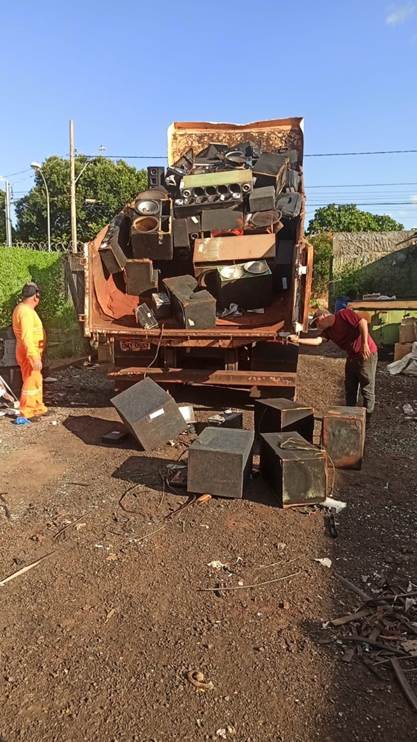 JUSTIÇA DETERMINA DESTRUIÇÃO DE SOM EM FRUTAL