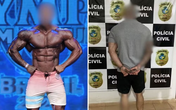 FISICULTURISTA PRESO POR ESPANCAR MULHER E ALEGAR QUE ELA CAIU EM CASA JÁ TINHA AGREDIDO A VÍTIMA, DIZ DELEGADA