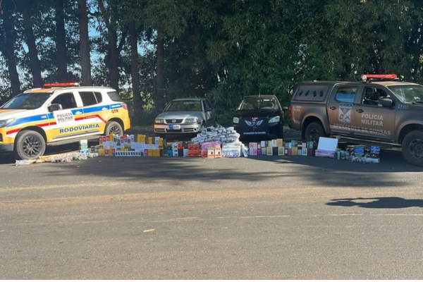 PMR ATENDE OCORRÊNCIA DE CONTRABANDO NA MGC-497 ENTRE UBERLÂNDIA E PRATA