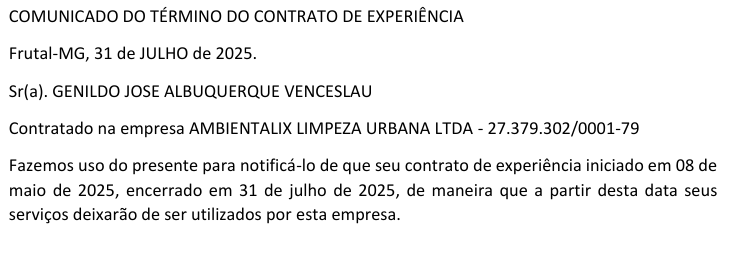 COMUNICADO