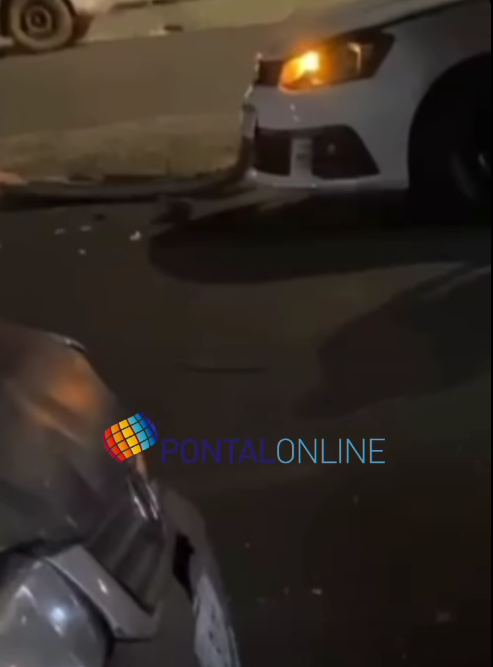 CARRO EM ALTA VELOCIDADE ATINGE VEÍCULO ESTACIONADO E DEIXA FERIDO NO CENTRO DE FRUTAL