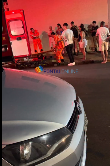 ATROPELAMENTO É REGISTRADO NA RUA SÍLVIO ROMERO COM AVENIDA EUVALDO LODI EM FRUTAL