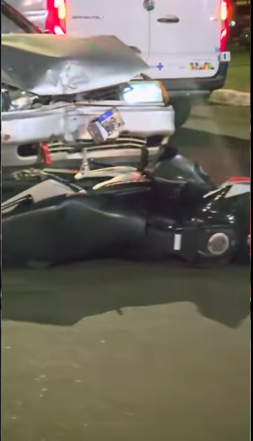 ACIDENTE É REGISTRADO NA AVENIDA JOSÉ DE ALENCAR.