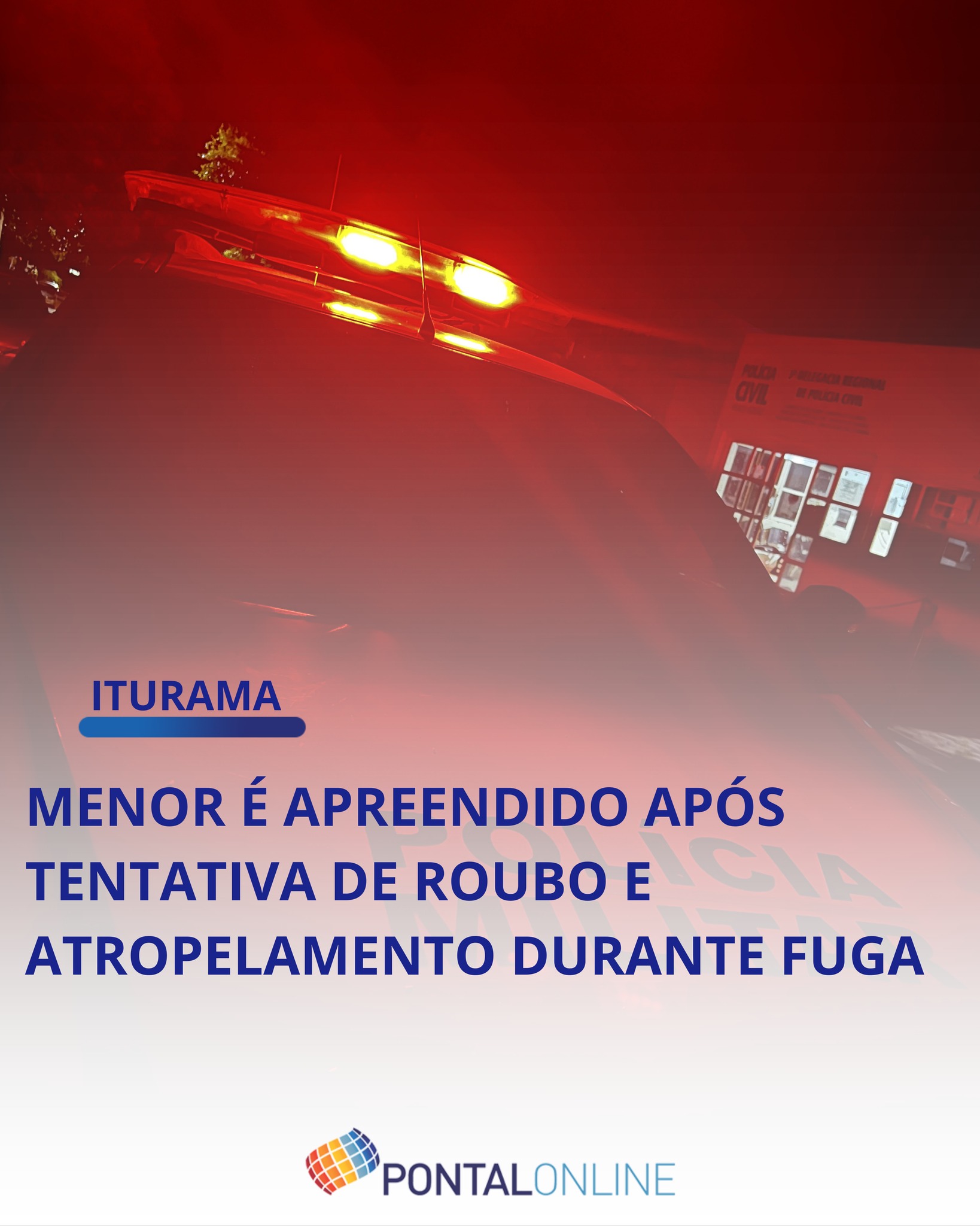 MENOR É APREENDIDO APÓS TENTATIVA DE ROUBO PRÓXIMO AO TERMINAL RODOVIÁRIO