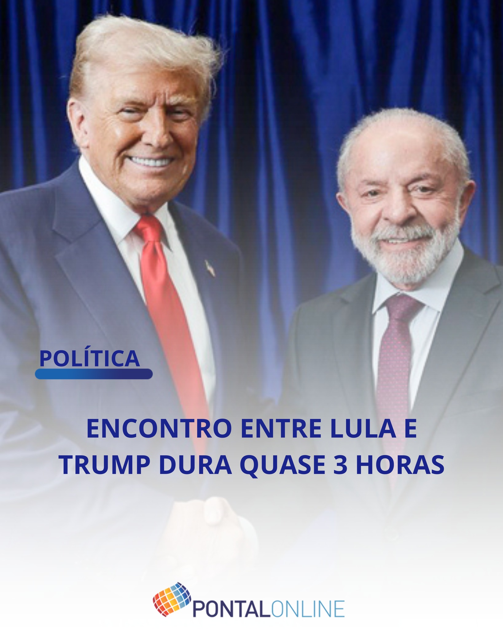 LULA E TRUMP SE REÚNEM POR QUASE TRÊS HORAS NA CASA BRANCA