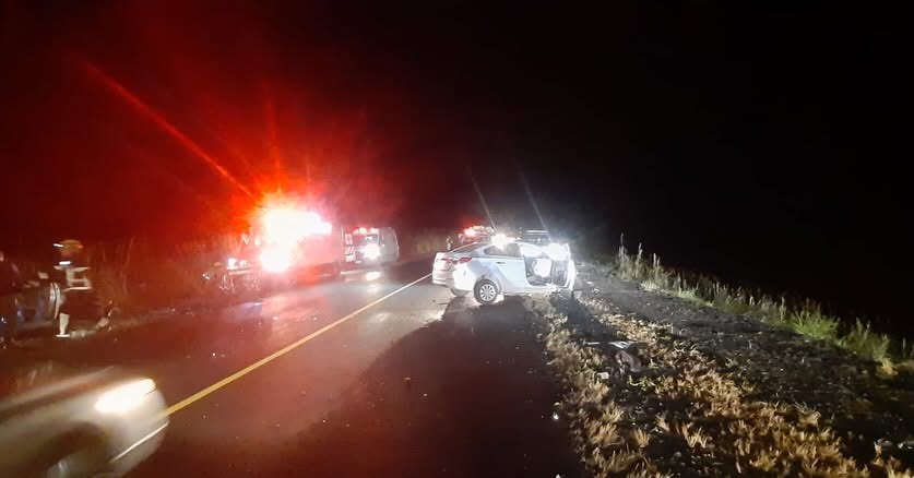 GRAVE ACIDENTE NA MGC-452 DEIXA UM MORTO E FERIDOS EM TUPACIGUARA