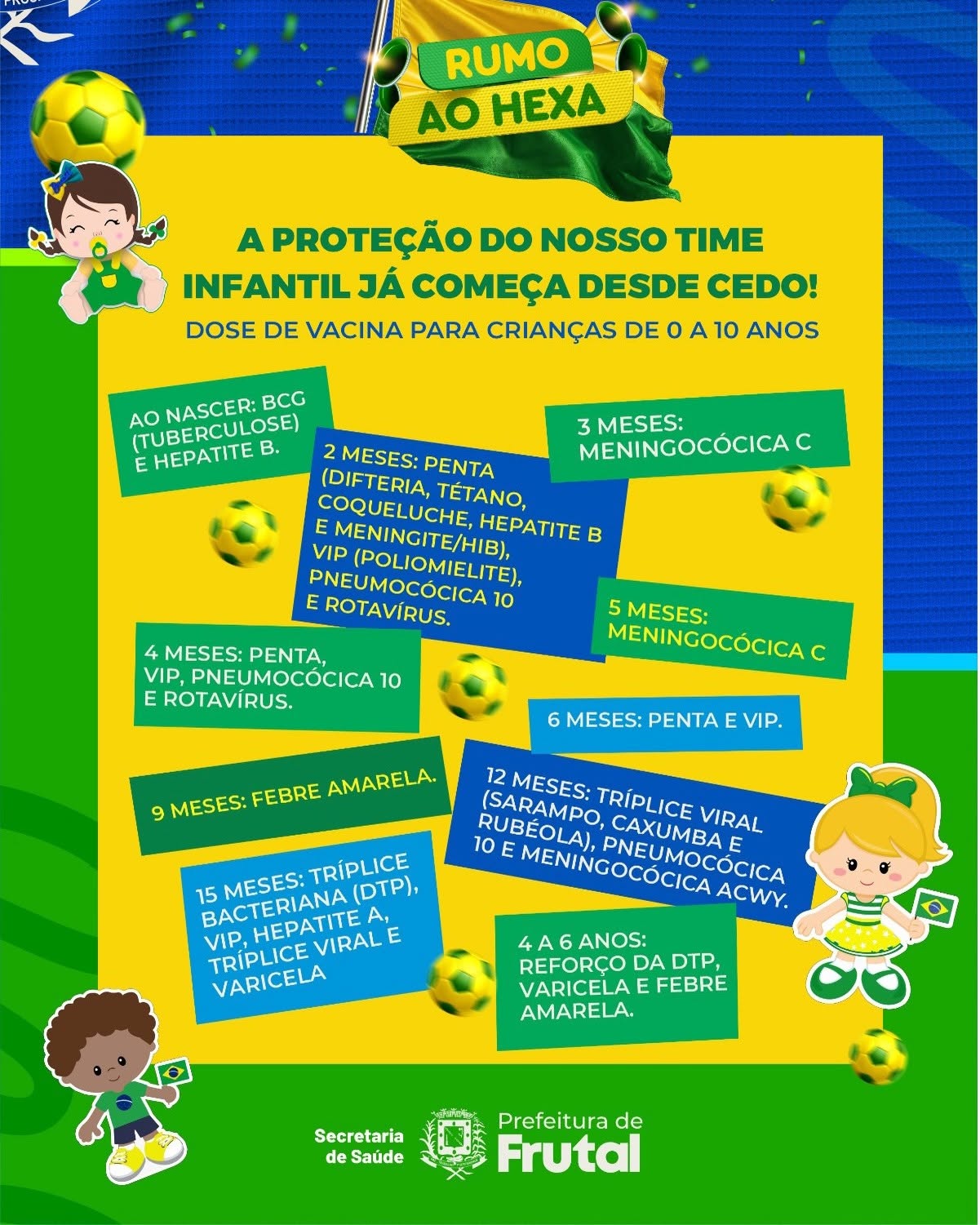 CAMPANHA DE VACINAÇÃO CONVIDA POPULAÇÃO A SE PROTEGER E MANTER A SAÚDE EM DIA