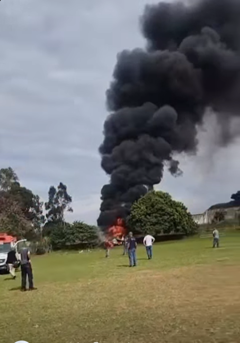 AVIÃO DE PEQUENO PORTE CAI APÓS DECOLAGEM EM MARÍLIA; DUAS MORTES SÃO CONFIRMADAS