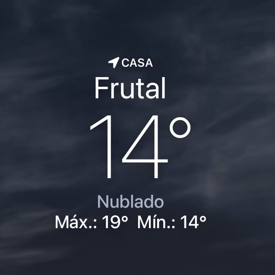 FRUTAL REGISTRA TEMPERATURA MÍNIMA DE 14°C NA MANHÃ DESTA QUINTA-FEIRA